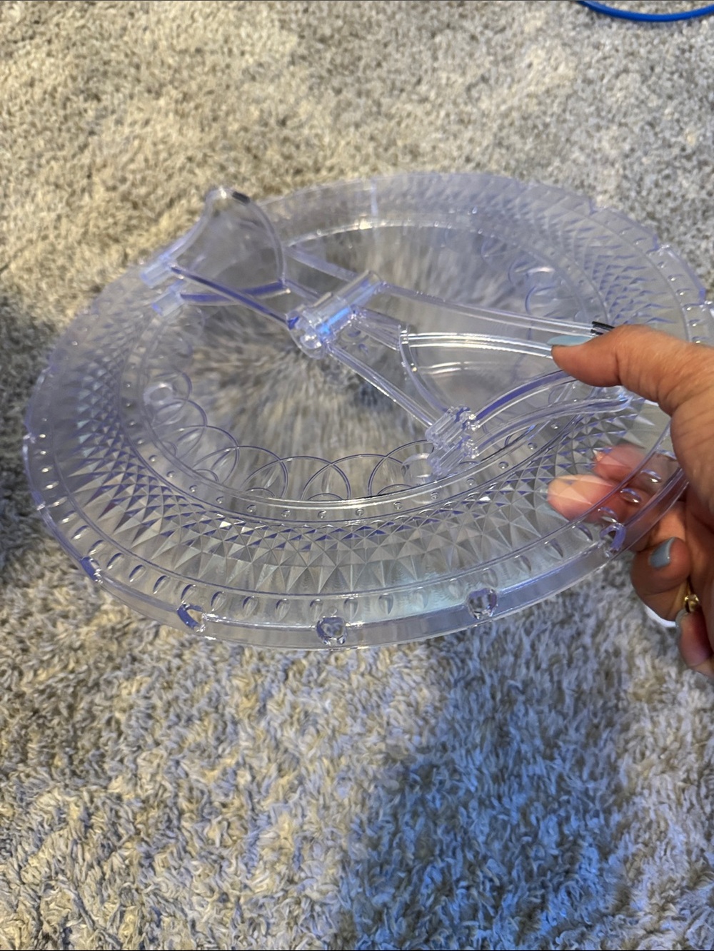 12inch  Clear Cake Stand Plate Holder - Picture 3 of 7